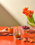 Colored O Set of 4 glasses