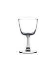 NUDE BarGiani welcome drink glass on a white background