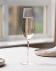 Round Up Dusty Rose Set of 2 Sparkling wine glasses