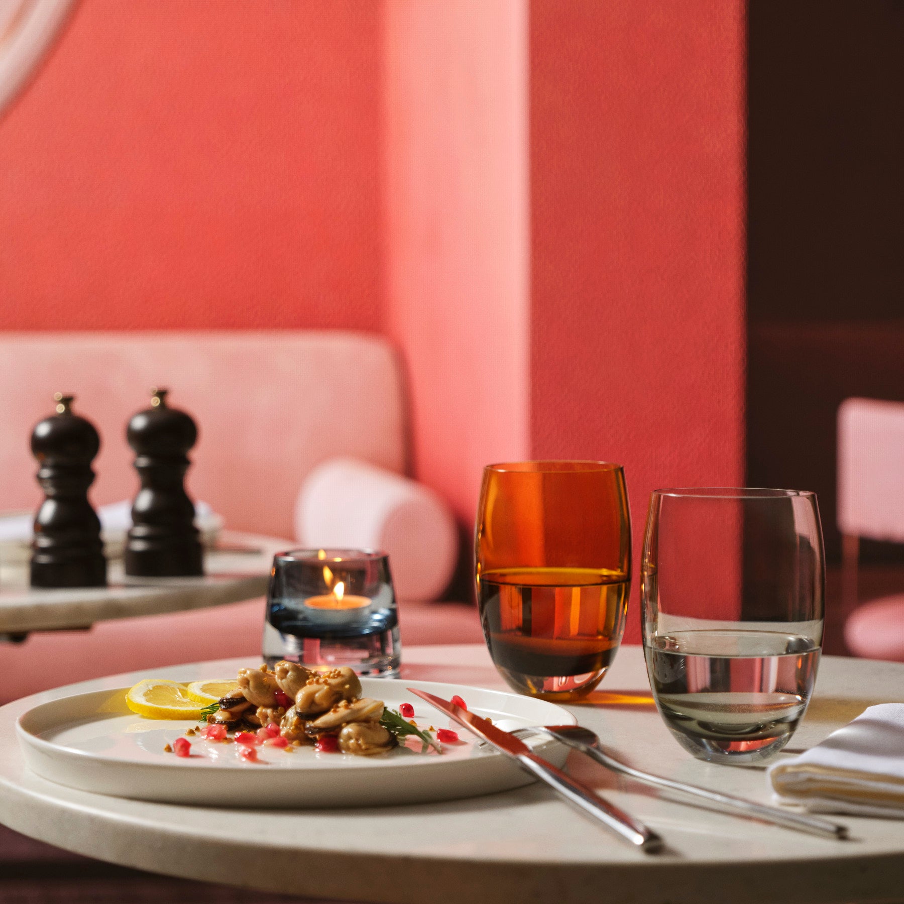 Colored O Set of 4 glasses