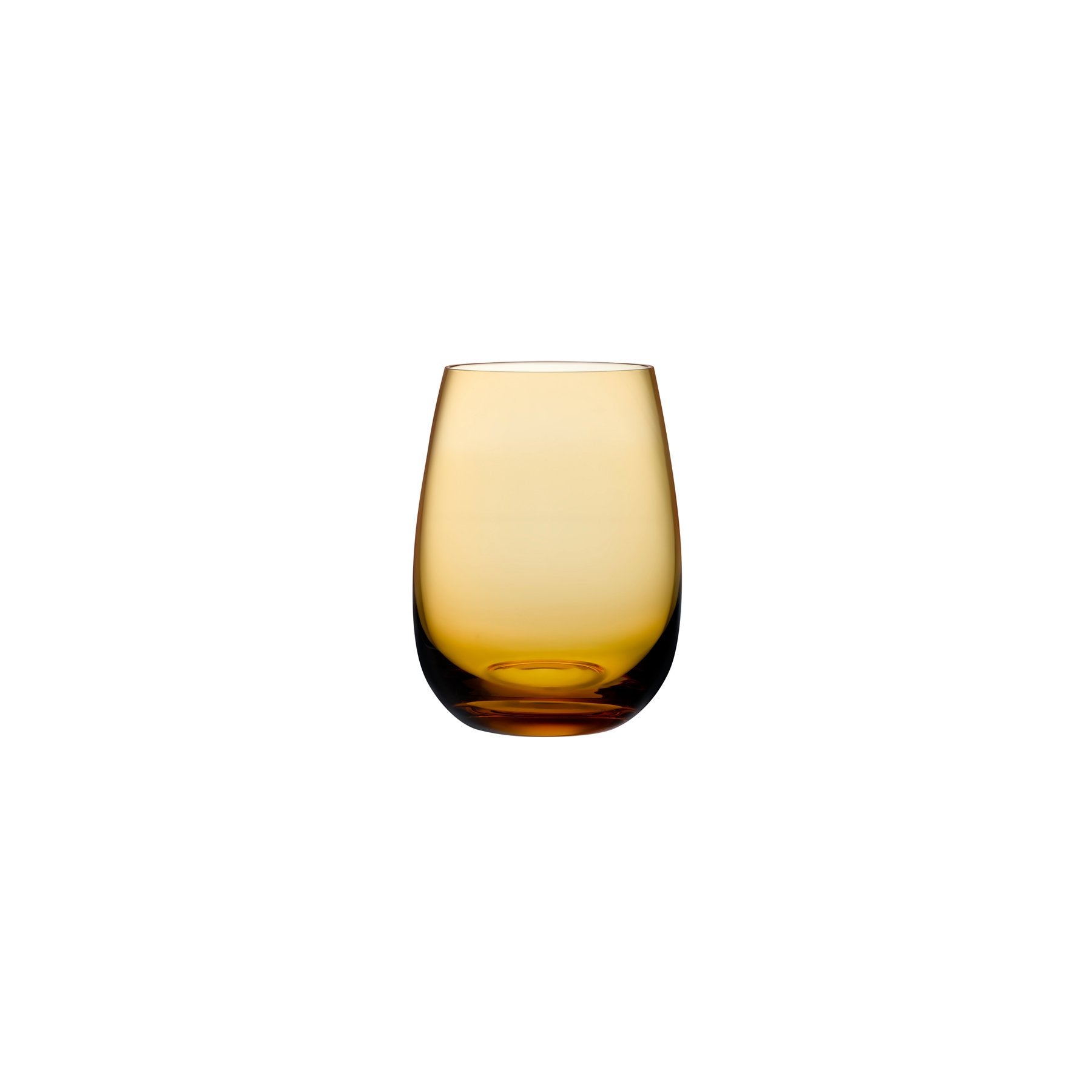 Nude Glass Colored U glass tumbler in amber