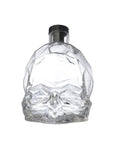 NUDE Memento Mori skull shaped whisky bottle empty front view