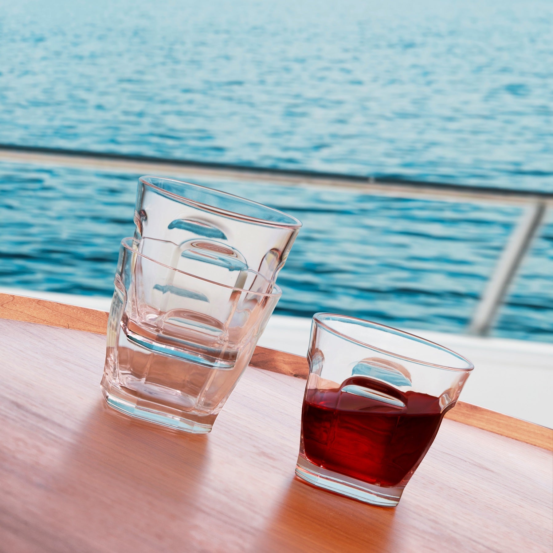 Ahoy Set of 4 Non-Slip Multipurpose Glass