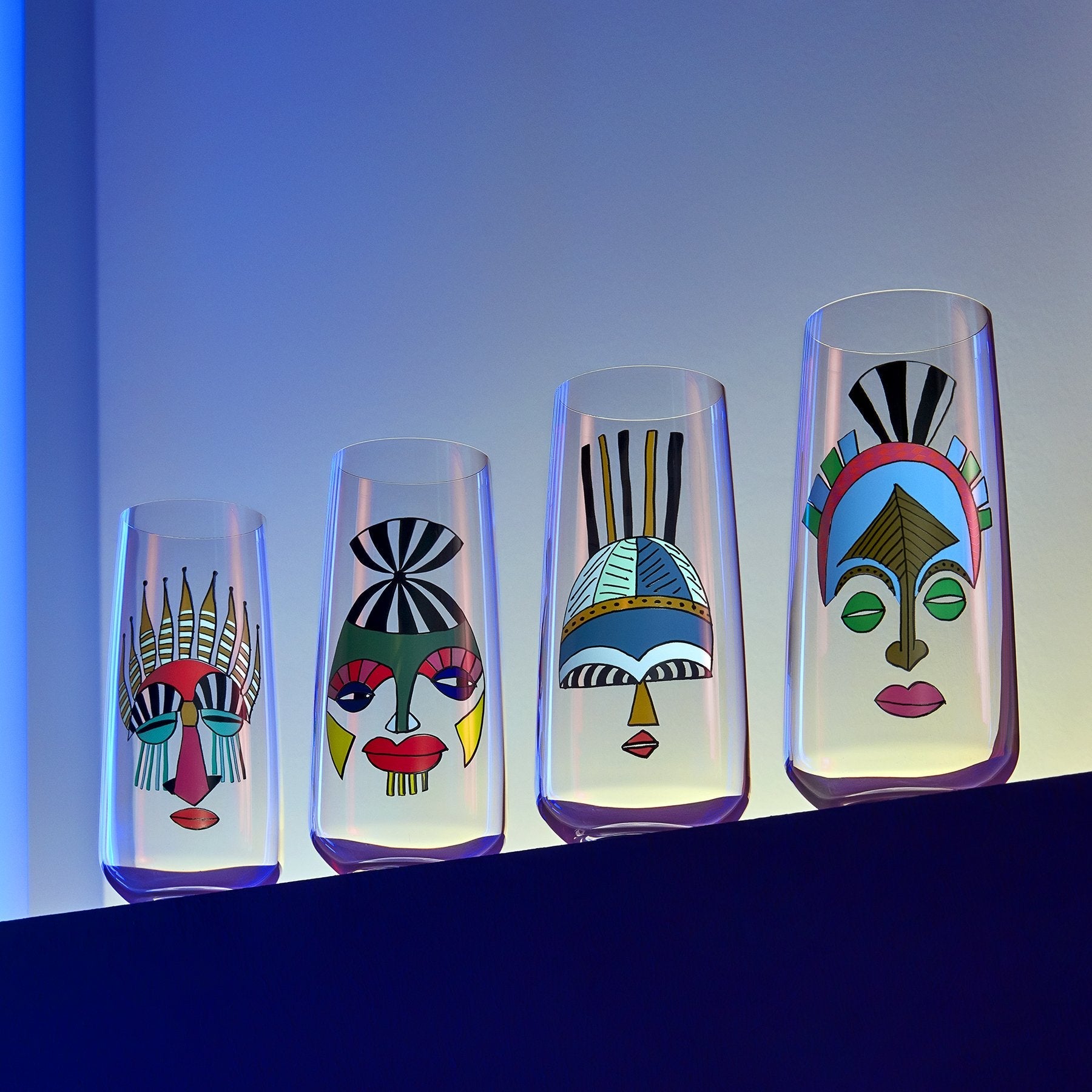 Lifestyle image of NUDE Mirage Rock & Pop collection  in neon scenery