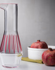 Beak Carafe Red Striped