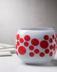 Mono Box Vase Medium Polka Dotted