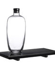 Nude Glas Whisky bottle Tall with wooden tray