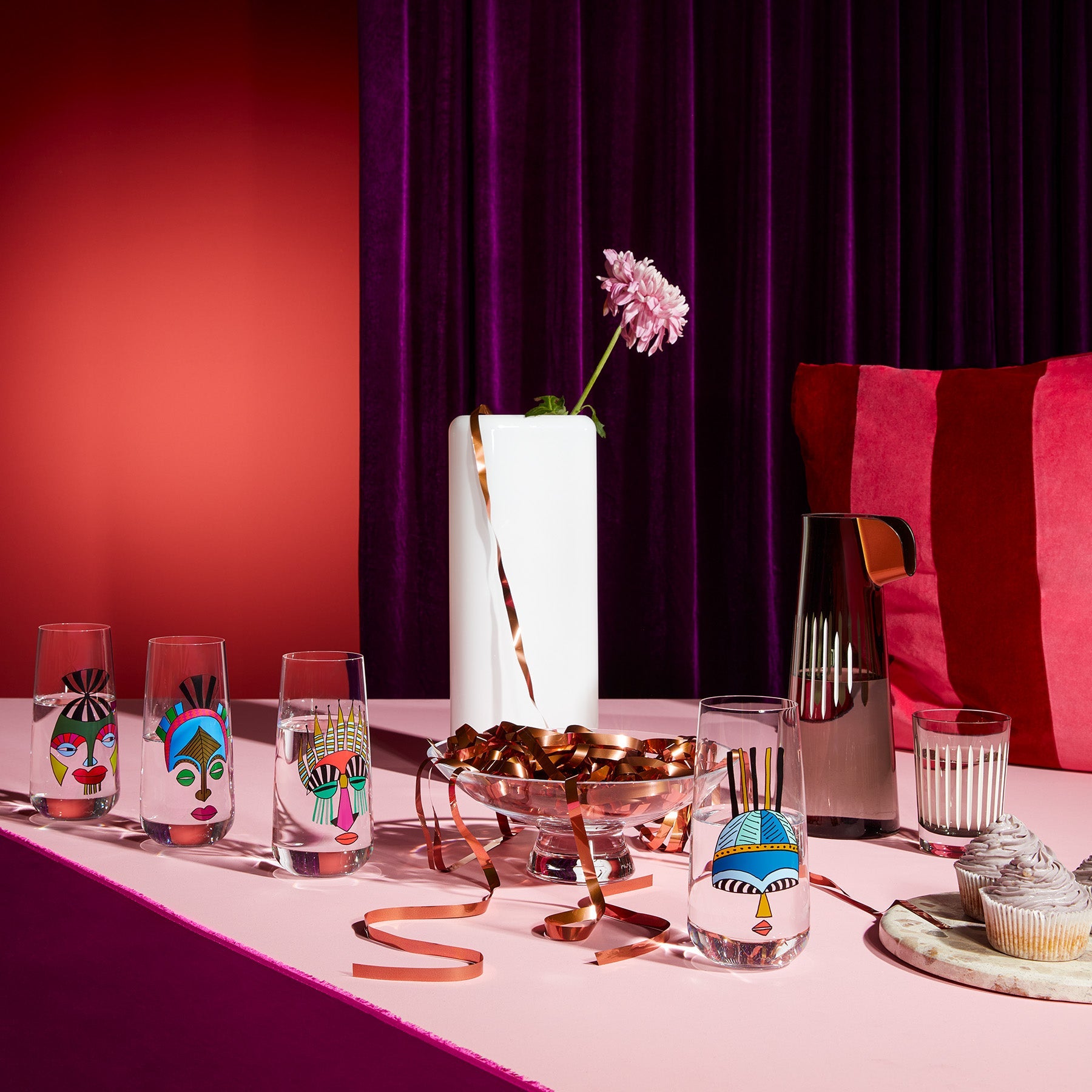 Mirage Rock & Pop Set of 4 High Ball Glasses