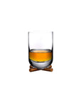 Camp Whisky DOF Glass With Brass Base