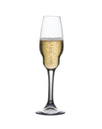 Heads Up Set of 2 Champagne Glasses