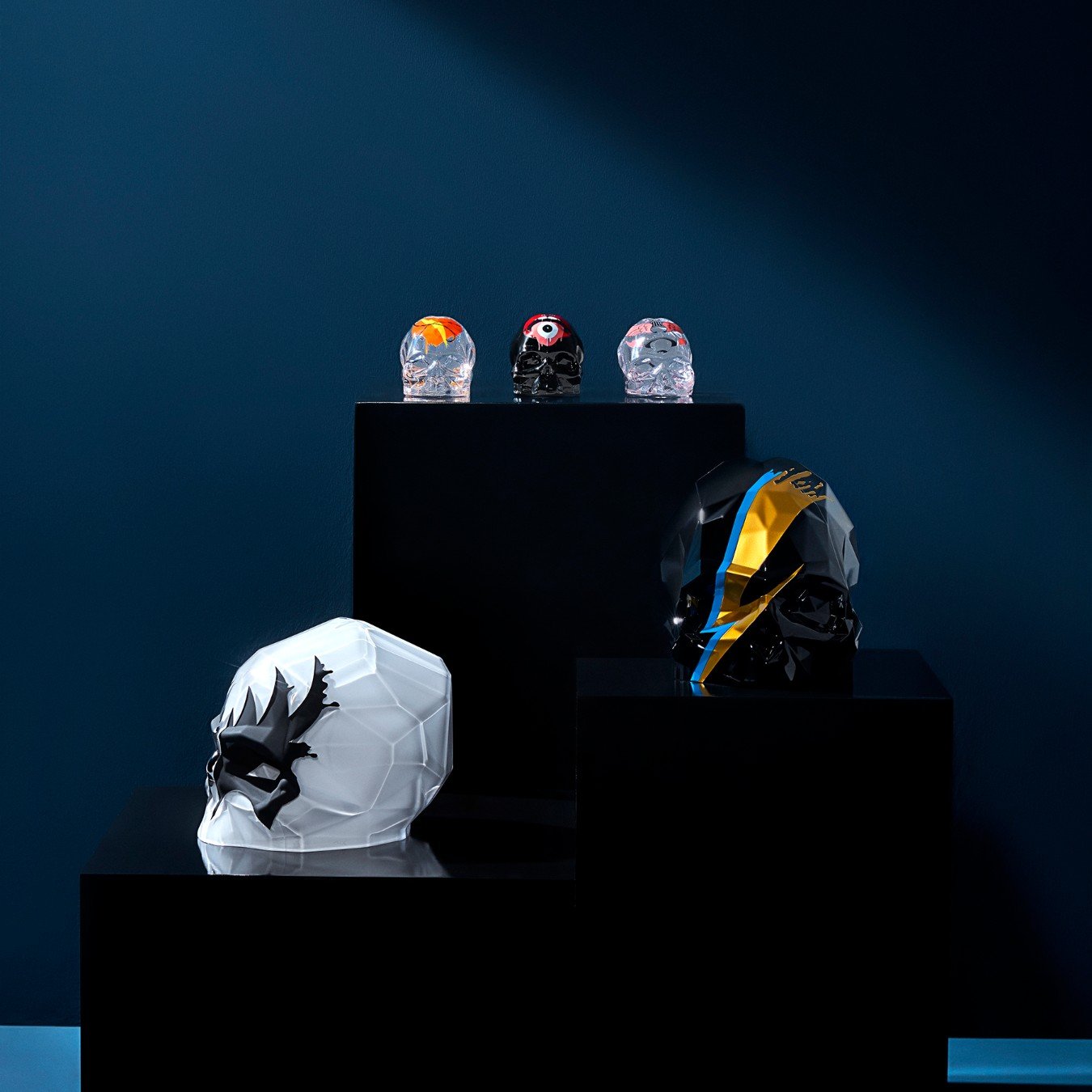 Memento Mori Rock & Pop Faceted Skull Large by Kien