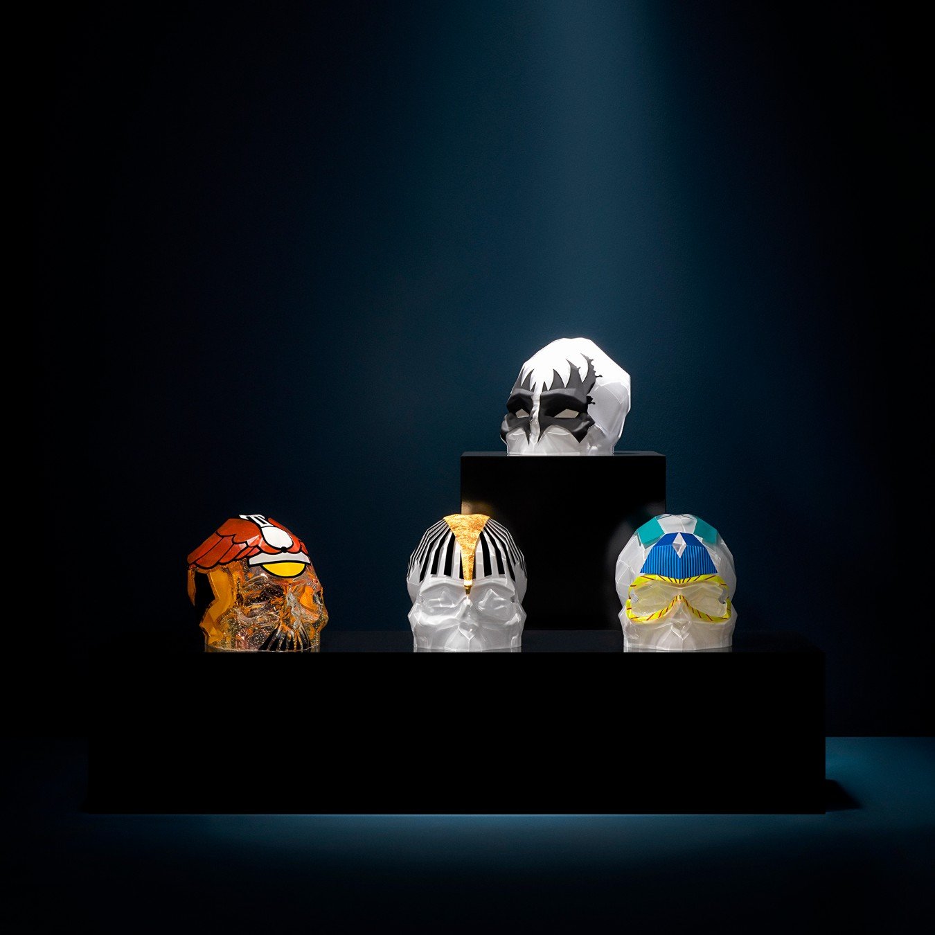 Memento Mori Rock & Pop Faceted Skull Large by Umut Karaman