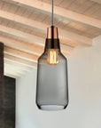 Mono Lamp Smoke with Copper Socket Tall