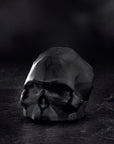 Memento Mori Faceted Skull Sandblasted Black Small