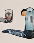 Parrot Set of 2 Water Glasses