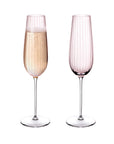 Round Up Dusty Rose Set of 2 Sparkling wine glasses