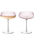 Round Up Dusty Rose Set of 2 Coupe glasses