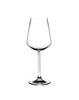 Empty NUDE Salute white wine glass with a medium bowl, gently tapered rim and slender crystal stem