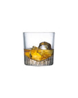 NUDE Caldera whisky glass filled with whisky