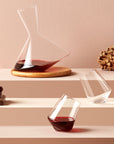 Balance Wine Decanter With Wooden Base