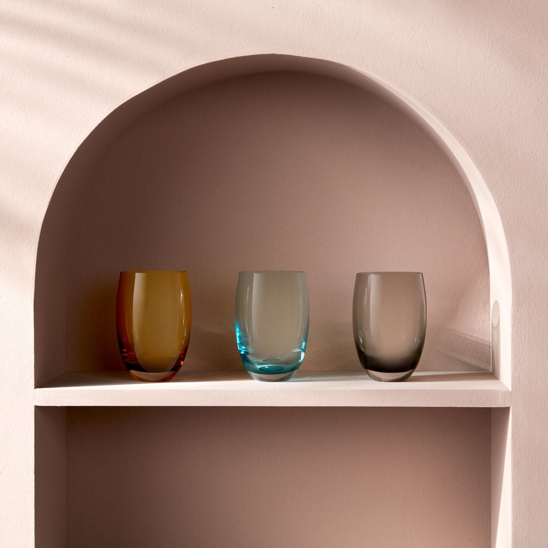 Colored O Set of 4 glasses