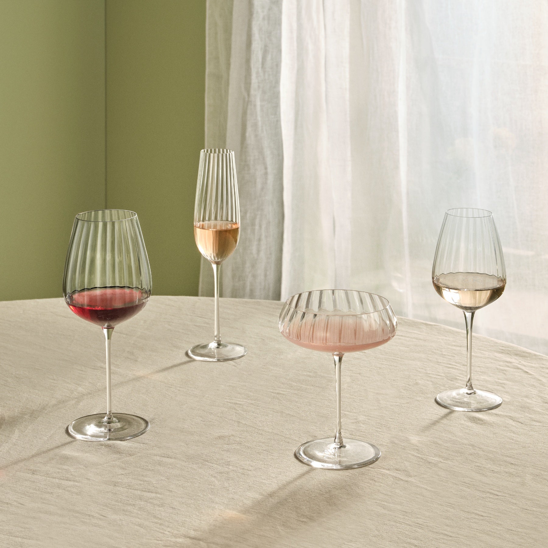 Round Up Set of 2 Sparkling wine glasses – NUDE B2B USA